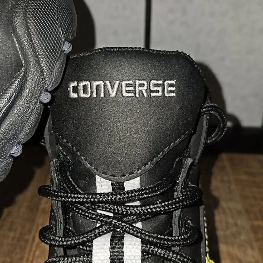 Converse Steel Toe Black Boots Size 7 New
